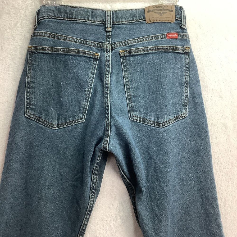 WRANGLER Boys Youth Size 16 Husky Classic Boot Adjustable Waist Blue Jeans - Picture 10 of 10